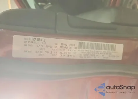 2020 Jeep Grand Cherokee Laredo z USA, uszkodzony, nr VIN 1C4RJEAG5LC202879